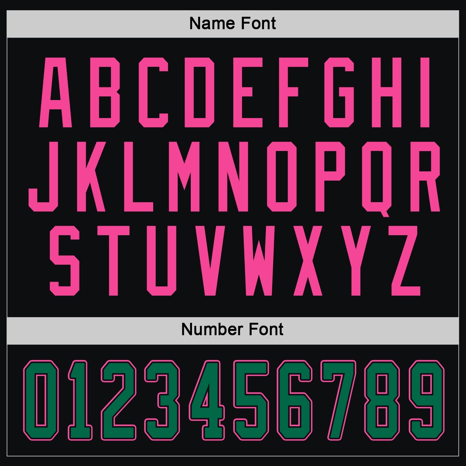 Custom Black Kelly Green-Pink Hockey Jersey view 4