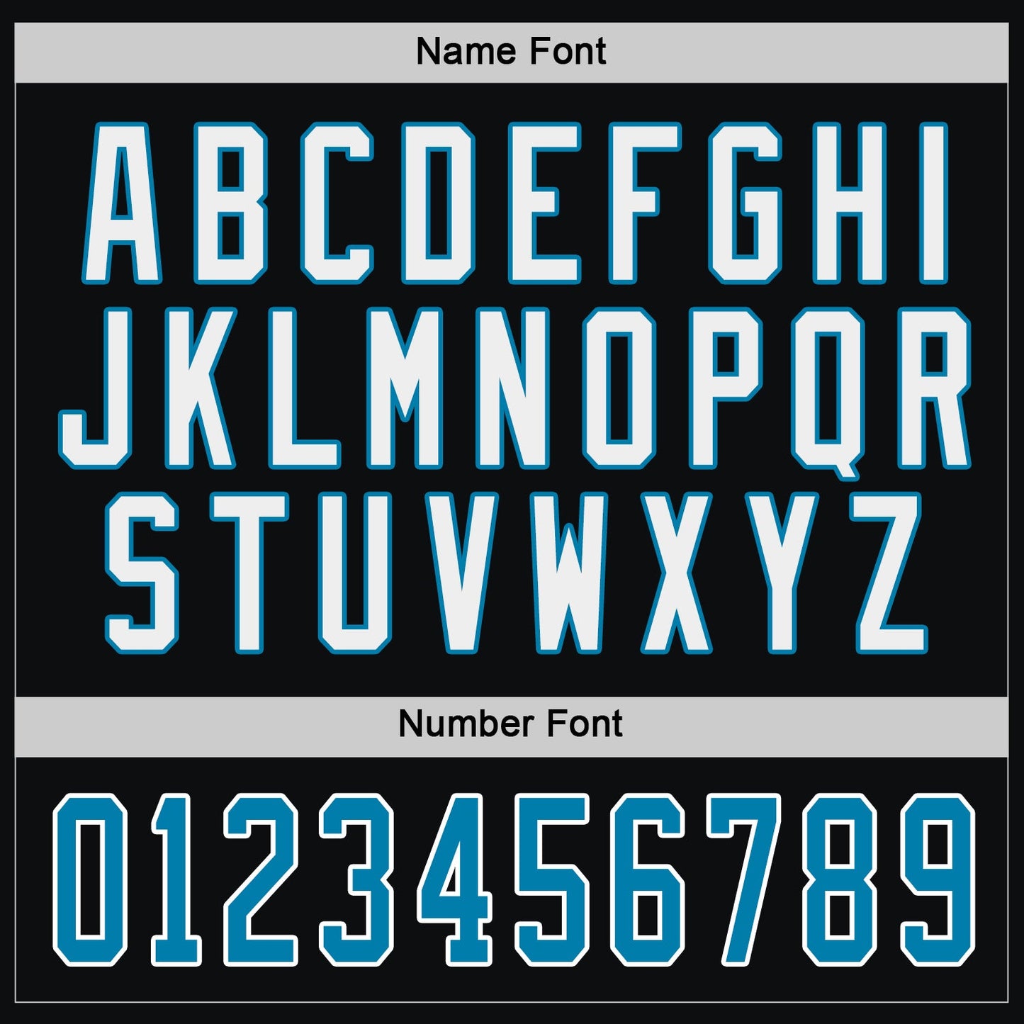 Custom Black Panther Blue-White Hockey Jersey view 4