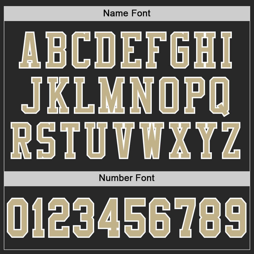 Custom Black Vegas Gold-White Mesh Authentic Football Jersey view 4
