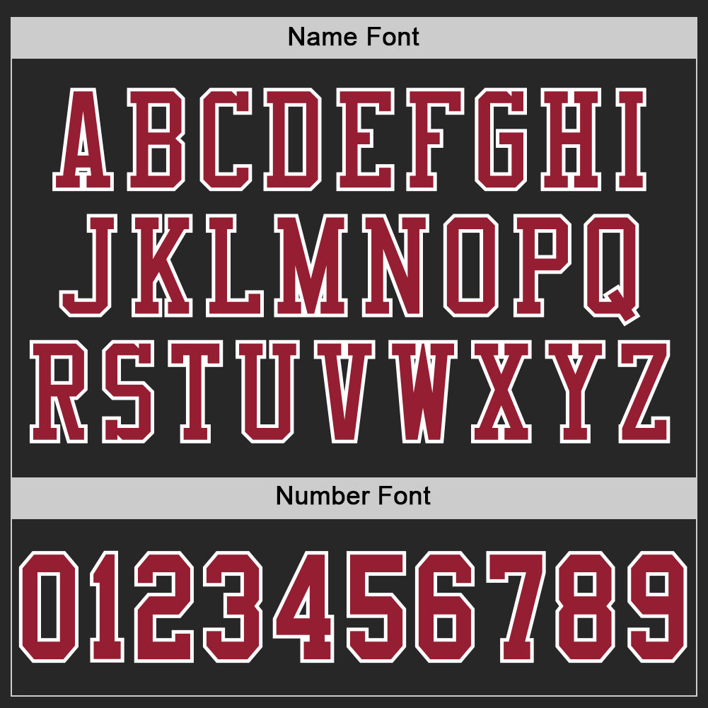 Custom Black Cardinal-White Mesh Authentic Football Jersey view 4