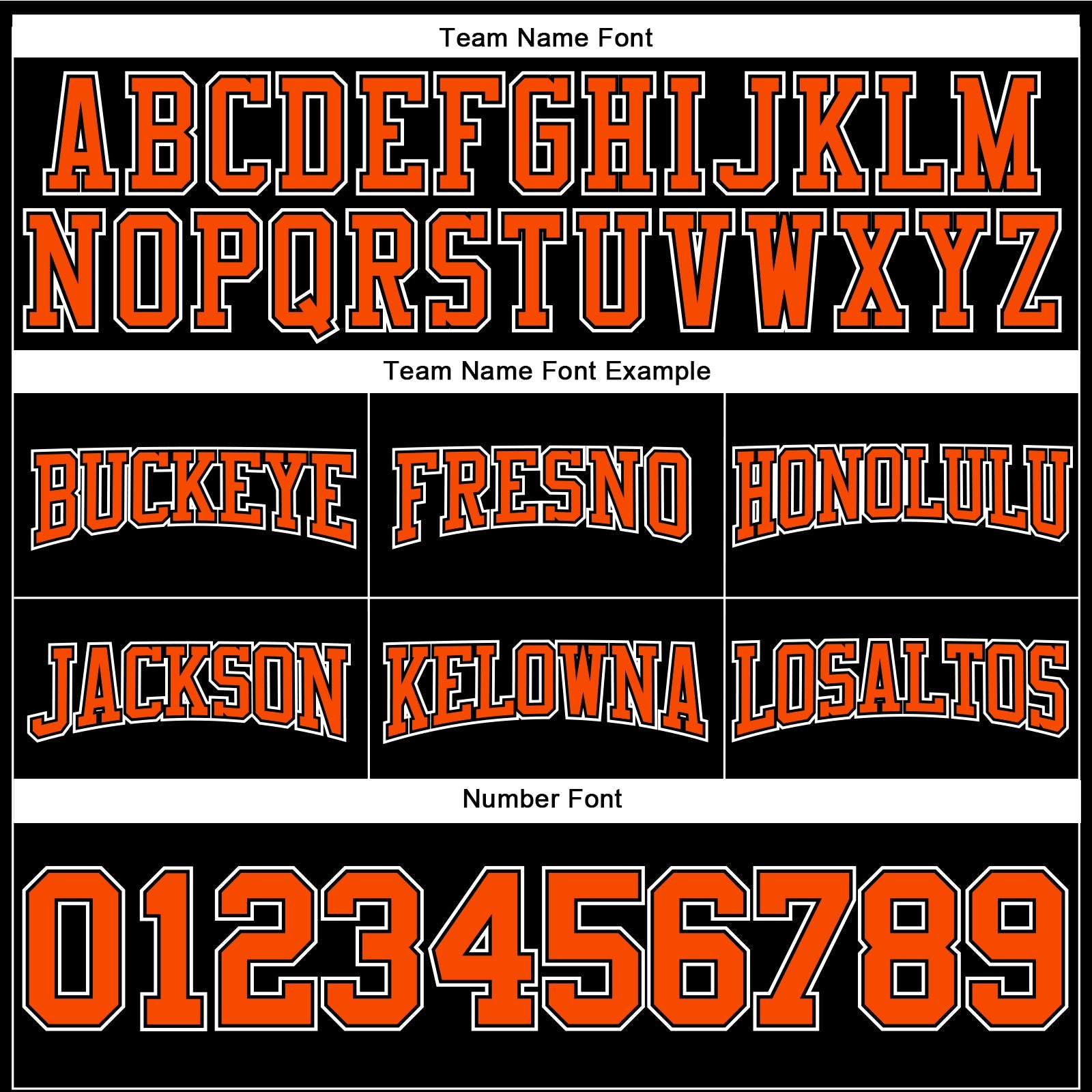 Custom Stitched Black Orange-White Football Pullover Sweatshirt Hoodie view 3