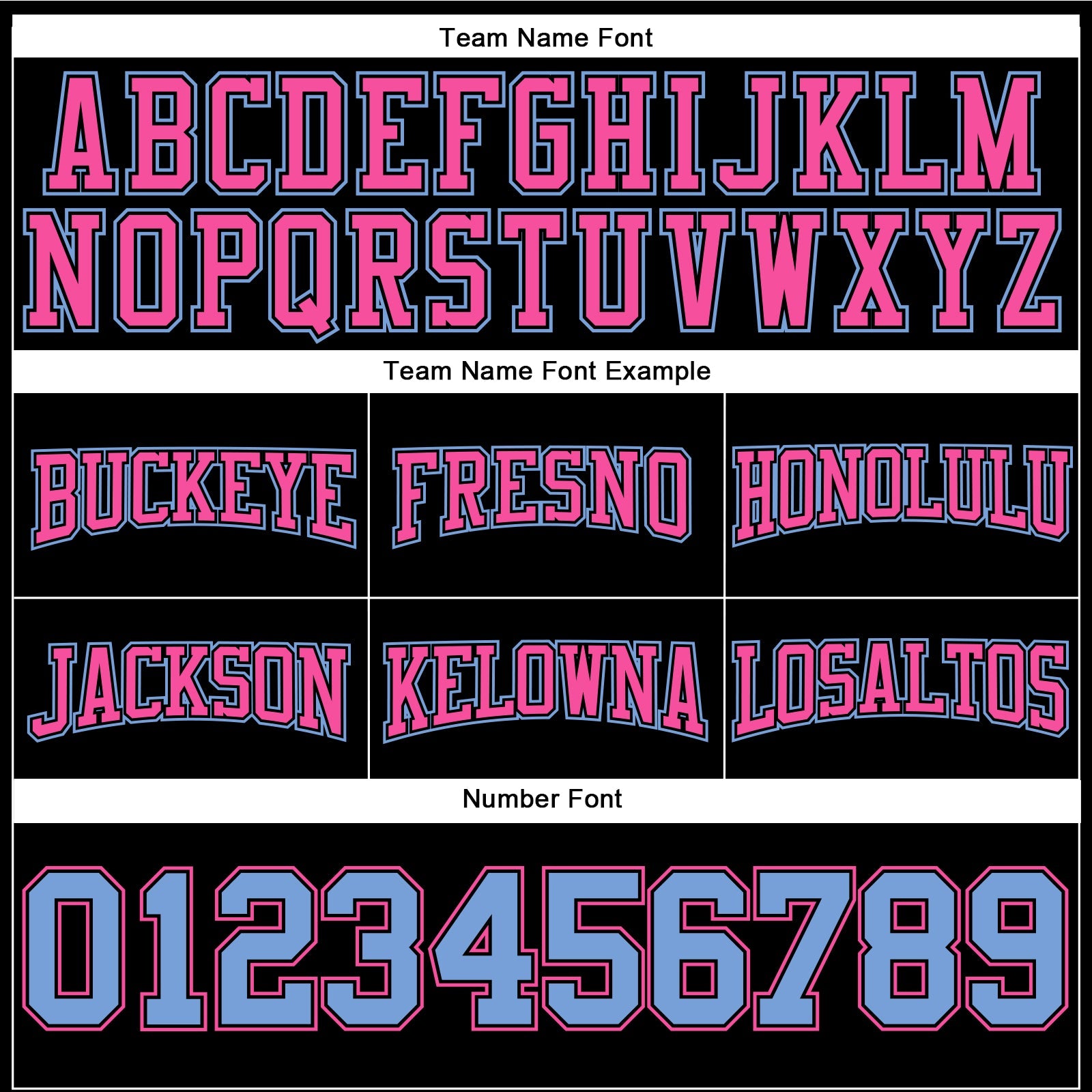 Custom Stitched Black Light Blue-Pink Football Pullover Sweatshirt Hoodie view 3
