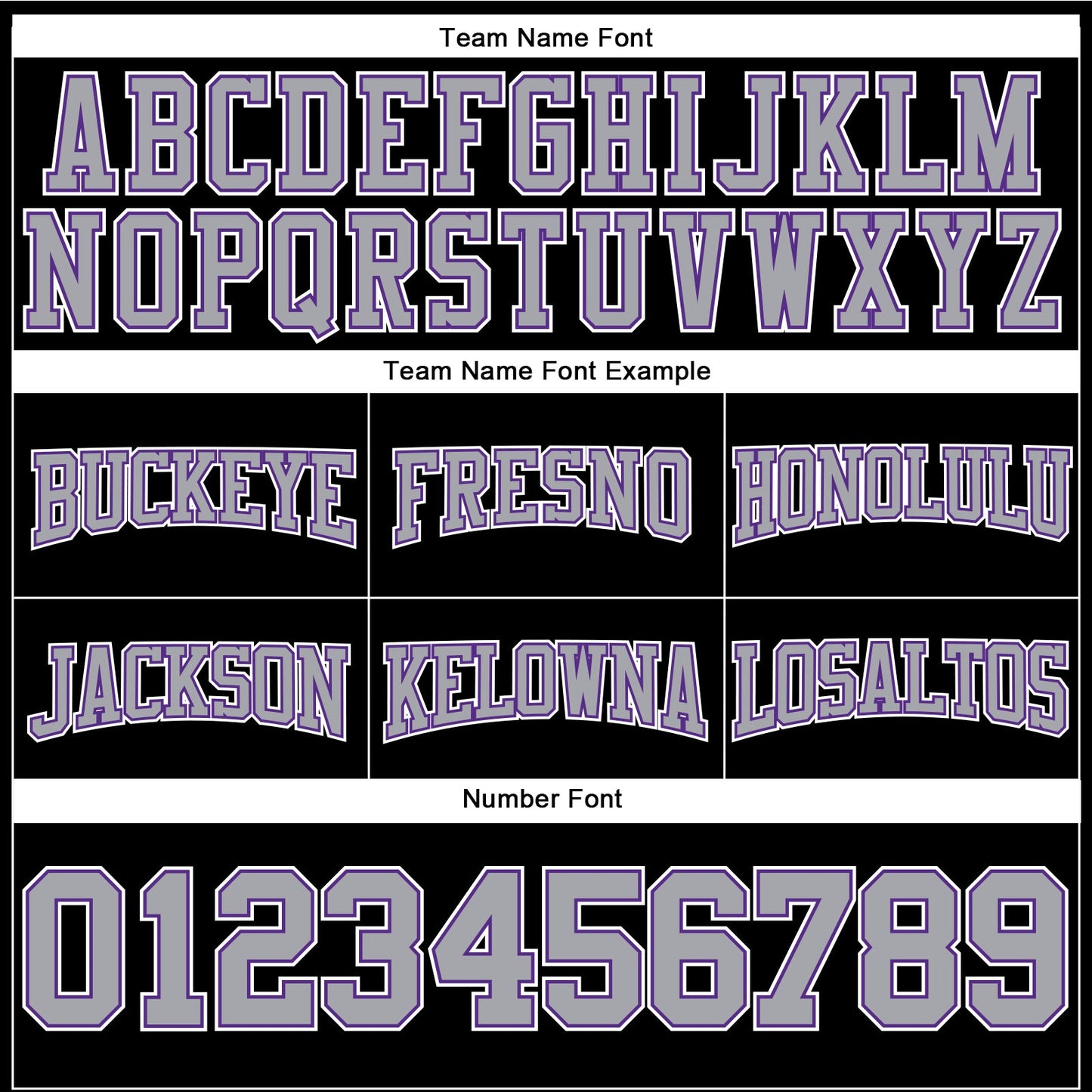 Custom Stitched Black Gray-Purple Football Pullover Sweatshirt Hoodie view 3