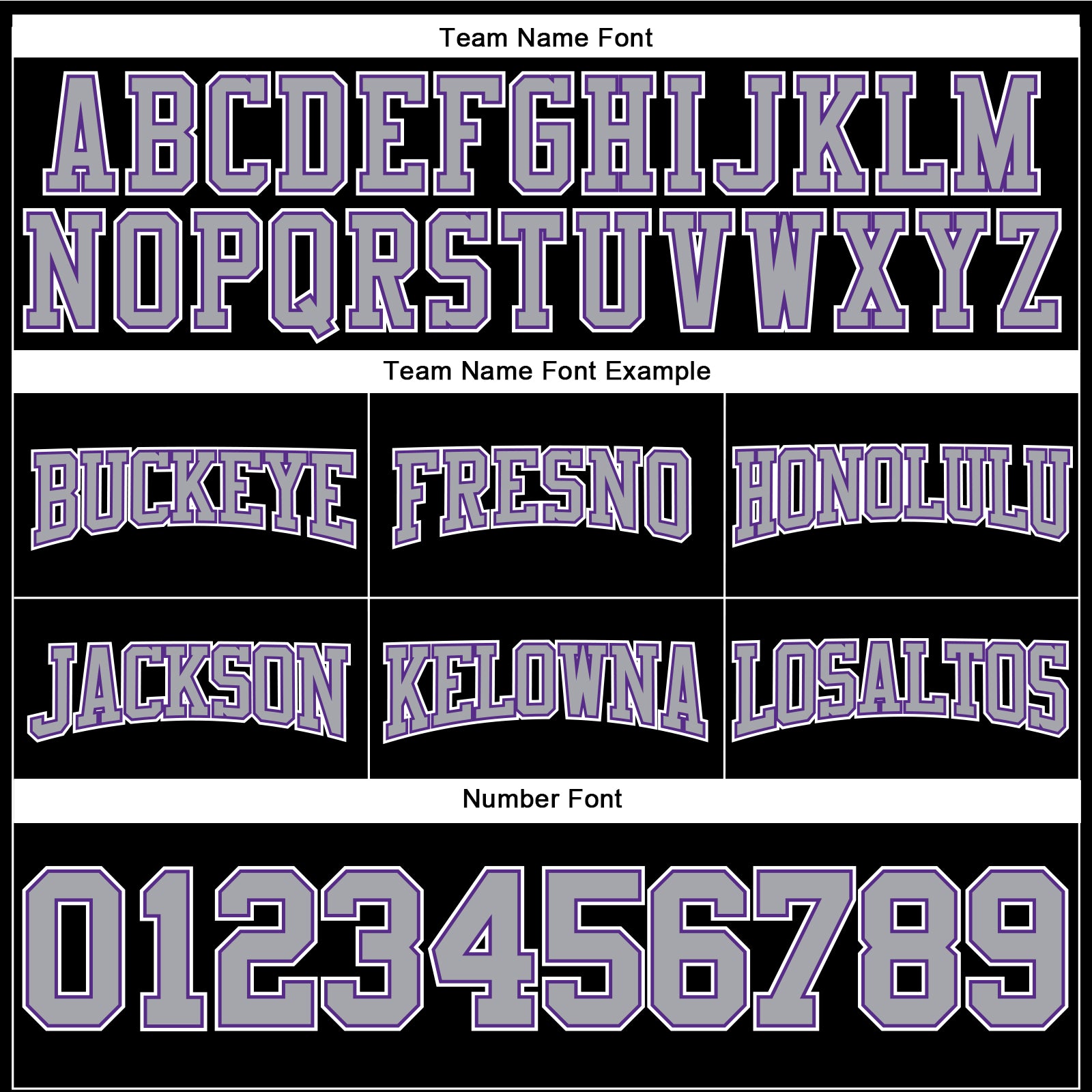 Custom Stitched Black Gray-Purple Football Pullover Sweatshirt Hoodie view 3