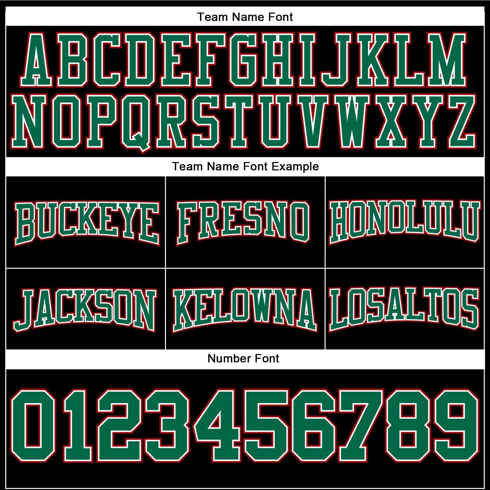 Custom Stitched Black Kelly Green-Red Football Pullover Sweatshirt Hoodie view 3