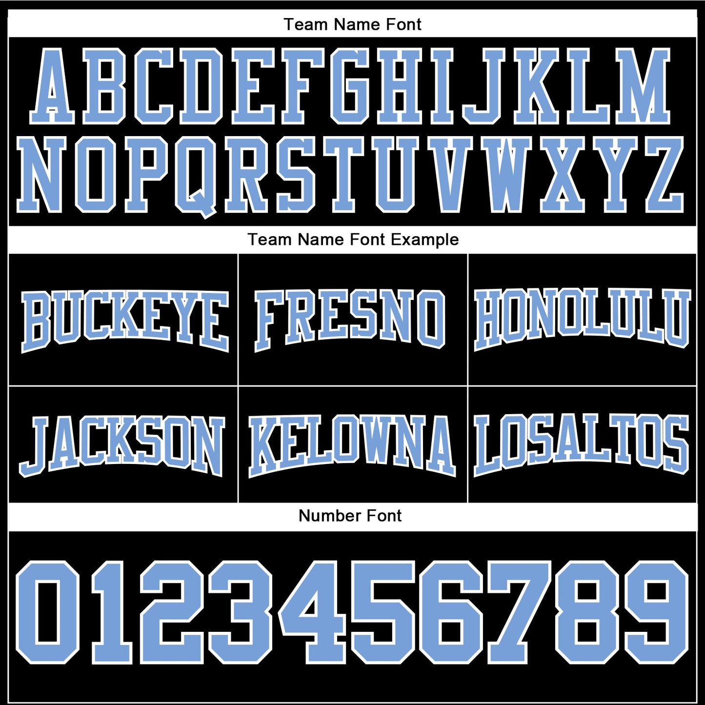 Custom Stitched Black Light Blue-White Football Pullover Sweatshirt Hoodie view 3