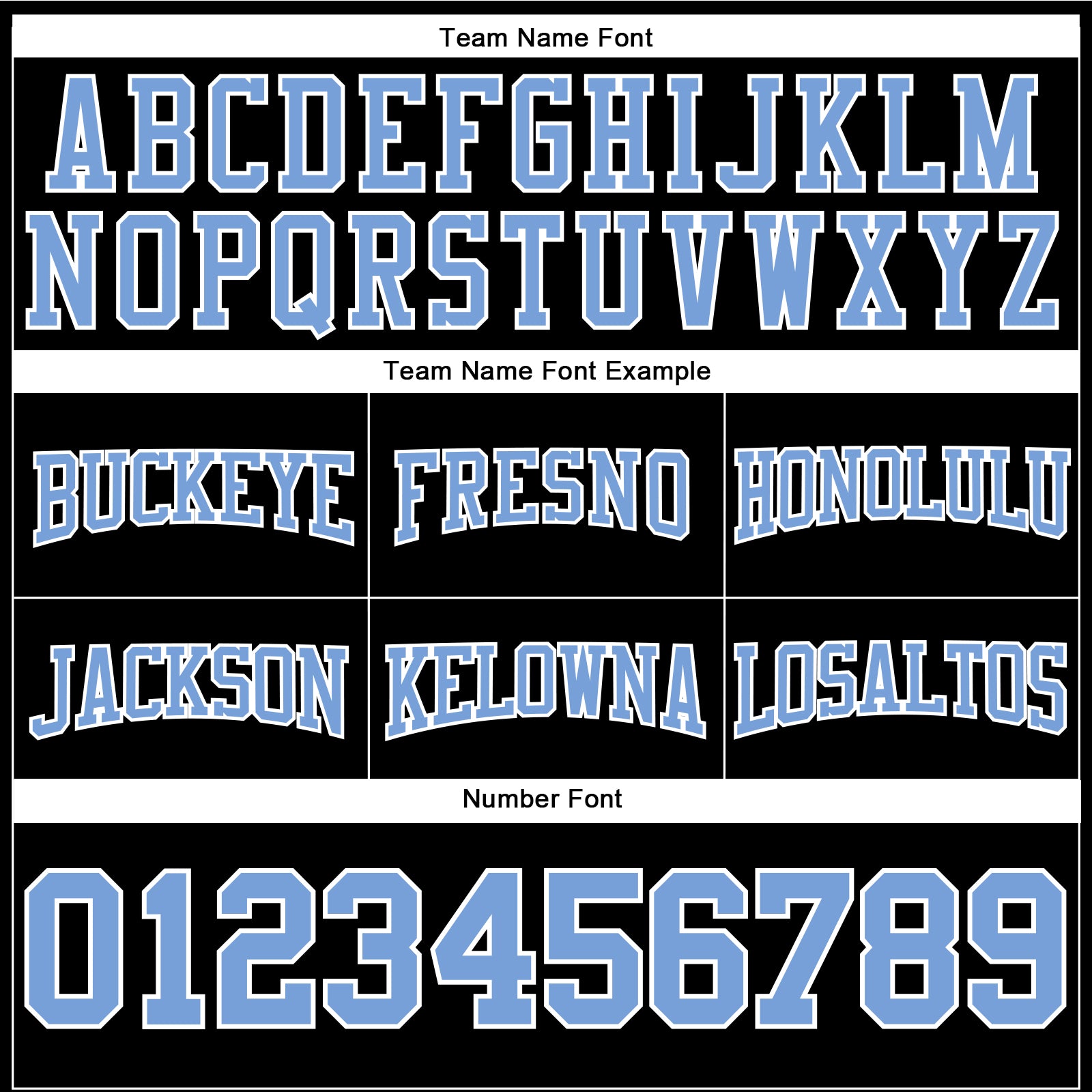 Custom Stitched Black Light Blue-White Football Pullover Sweatshirt Hoodie view 3