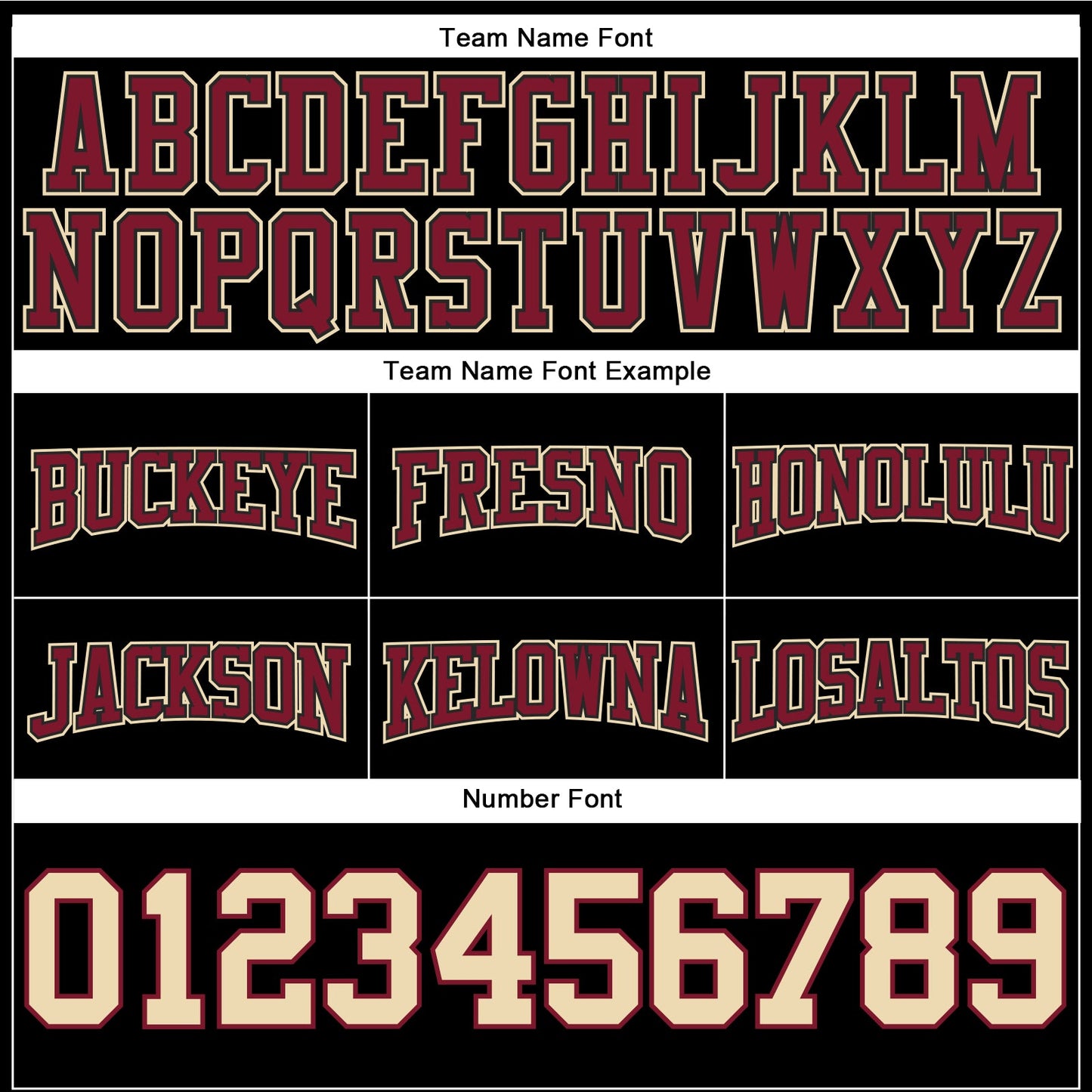 Custom Stitched Black Cream-Crimson Football Pullover Sweatshirt Hoodie view 3