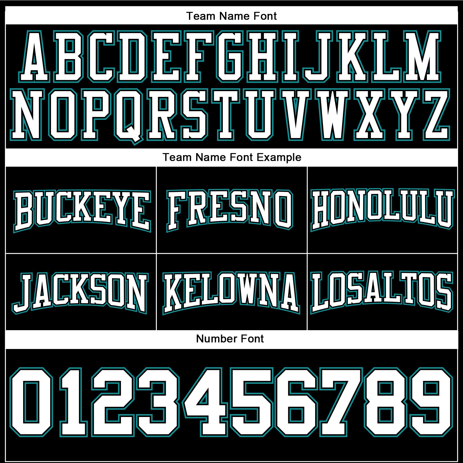 Custom Stitched Black White-Aqua Football Pullover Sweatshirt Hoodie view 3