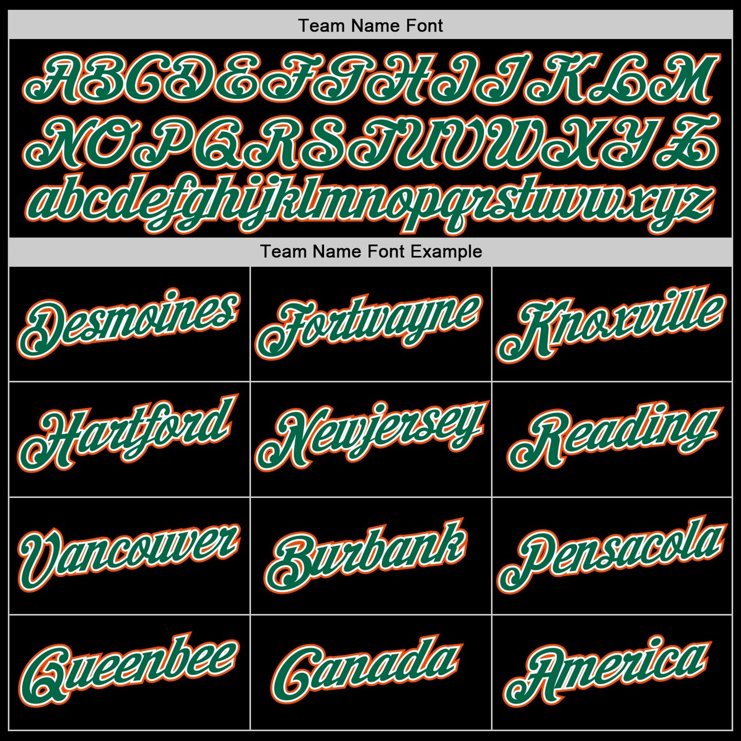 Custom Black Kelly Green-Orange Performance T-Shirt view 3