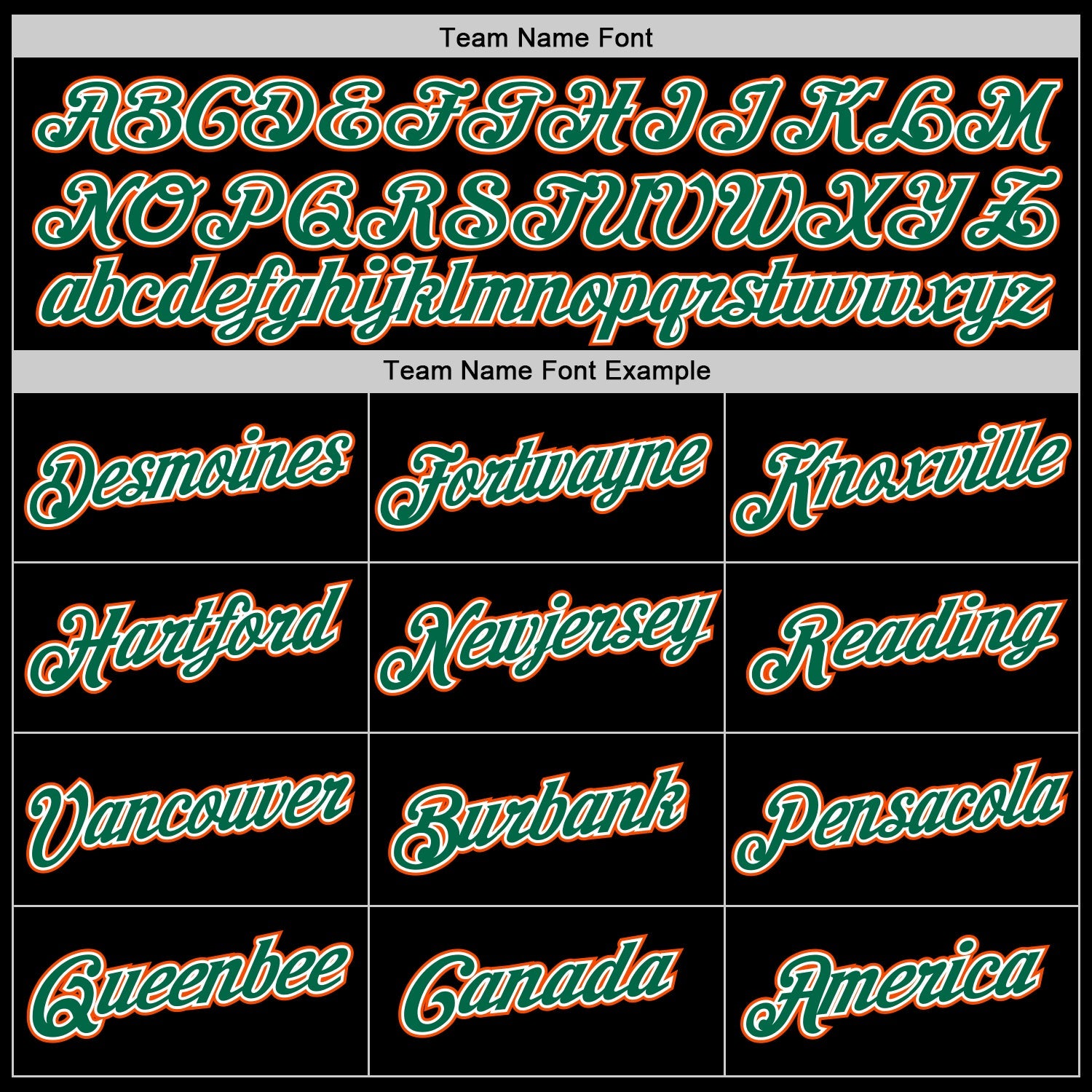 Custom Black Kelly Green-Orange Performance T-Shirt view 3