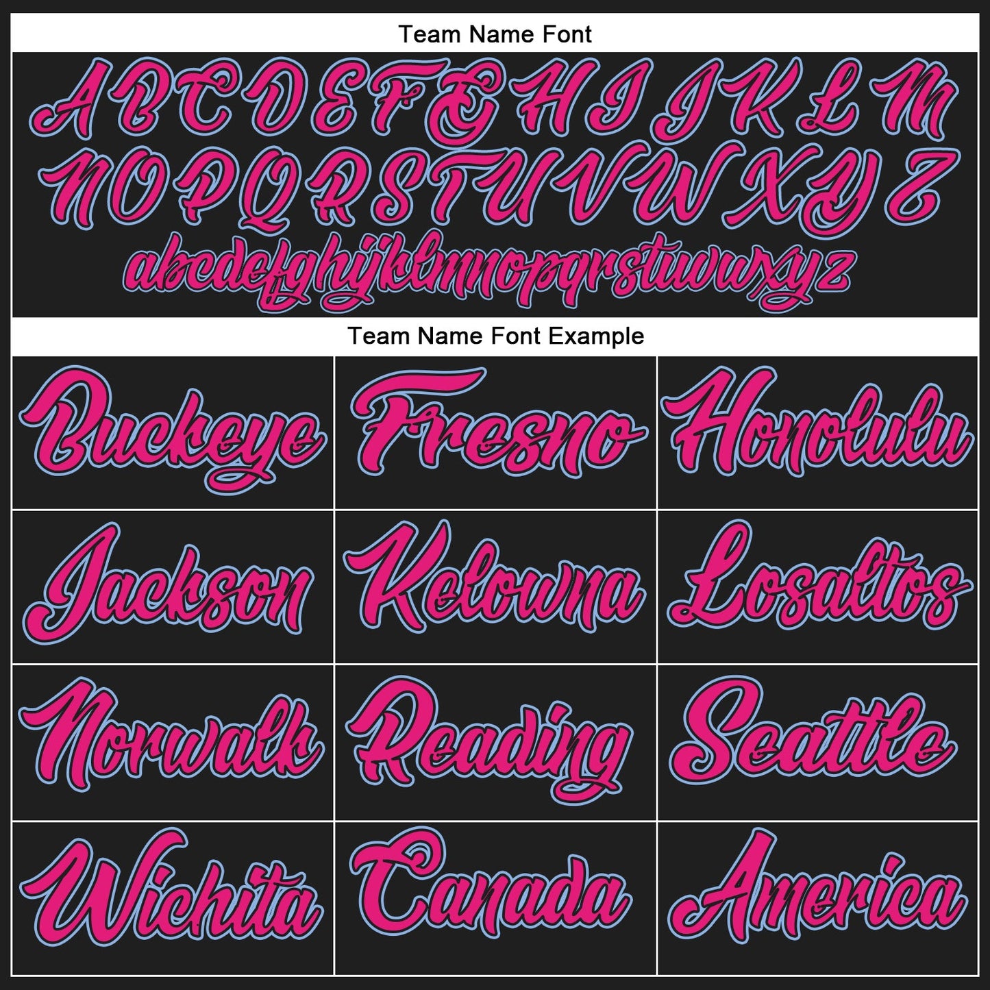 Custom Black Light Blue-Hot Pink Authentic Baseball Jersey view 4