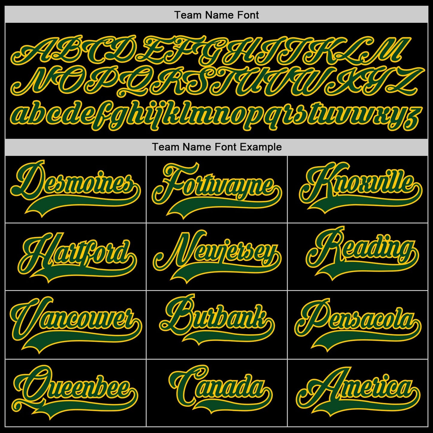 Custom Black Green-Gold Hockey Jersey view 3