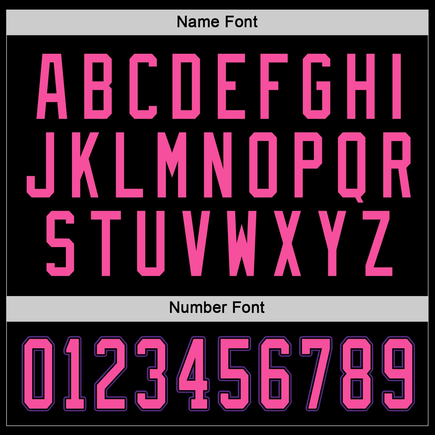 Custom Black Pink-Purple Hockey Jersey view 4