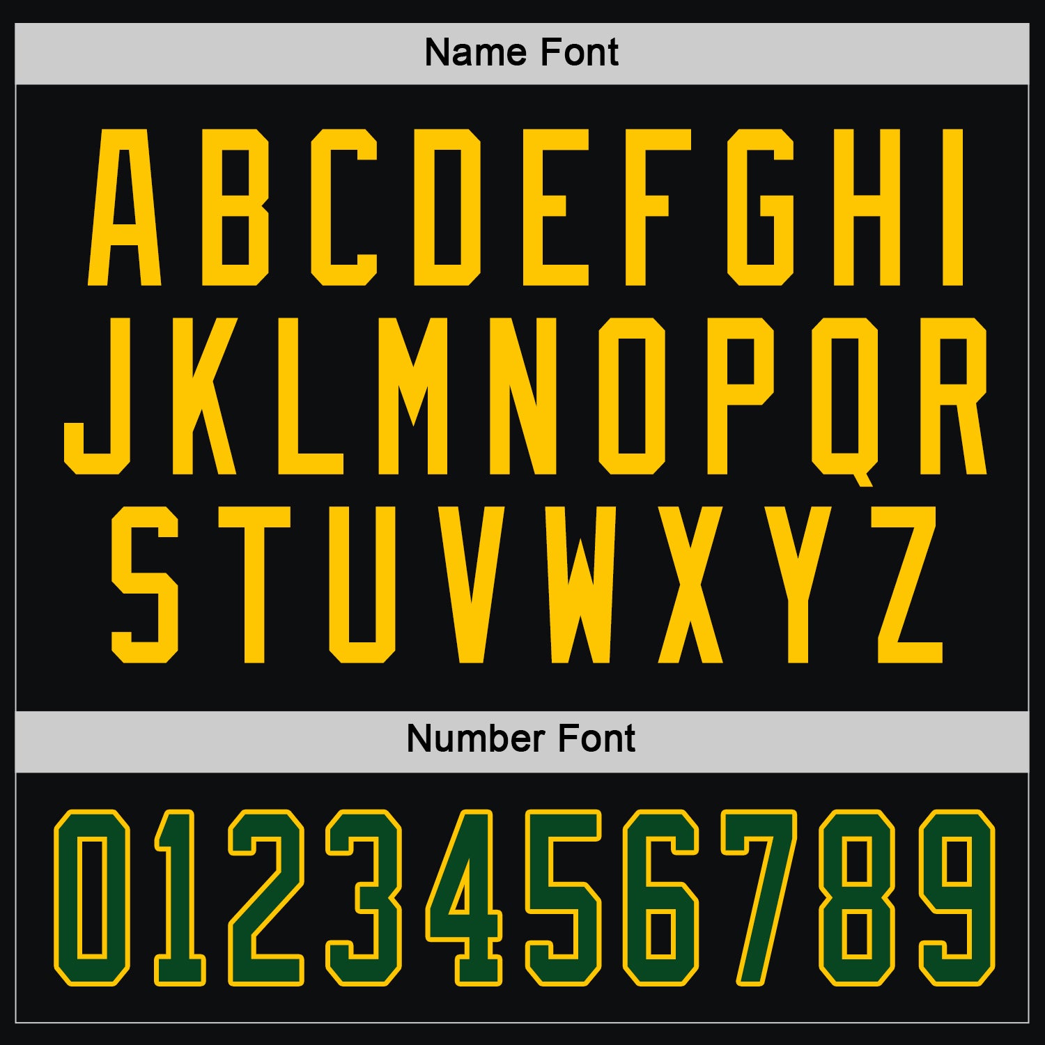 Custom Black Green-Gold Hockey Jersey view 4