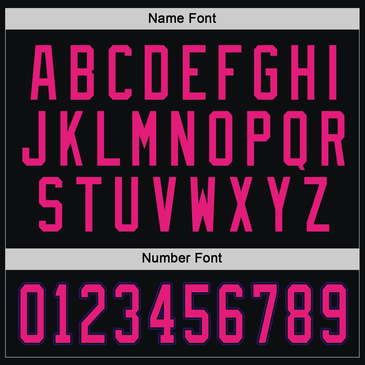 Custom Black Hot Pink-Dark Purple Hockey Jersey view 4