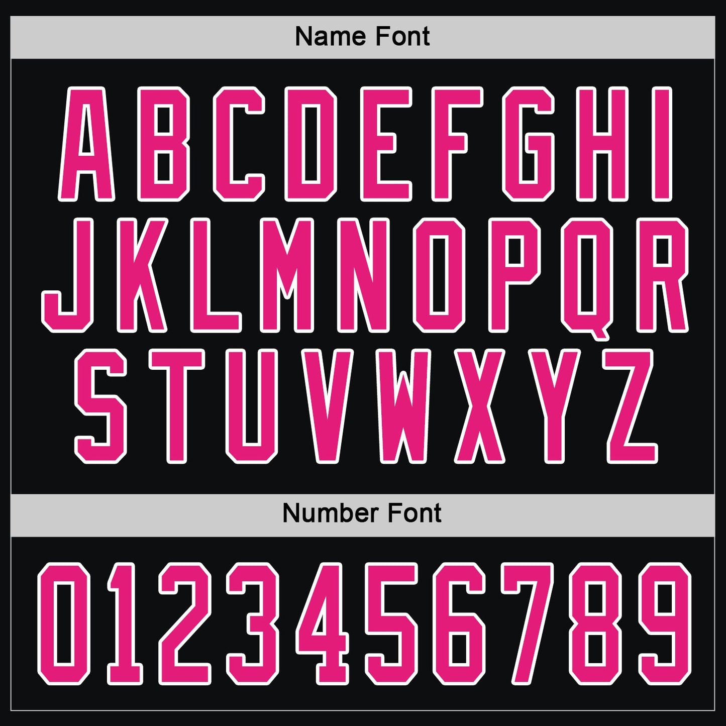 Custom Black Hot Pink-White Hockey Jersey view 4