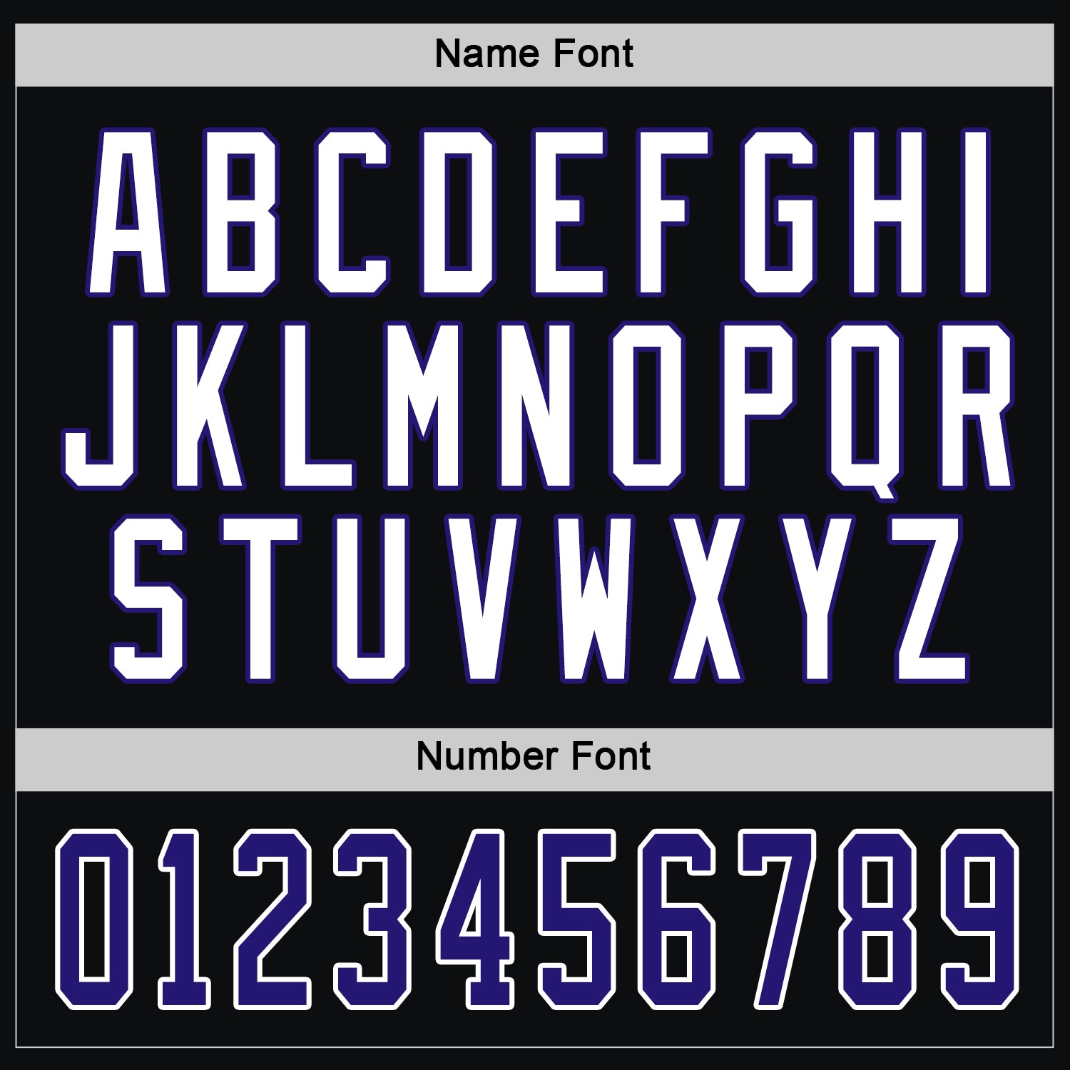 Custom Black Dark Purple-White Hockey Jersey view 4