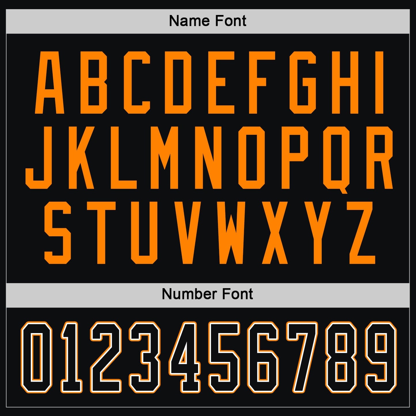Custom Black Black-Bay Orange Hockey Jersey view 4