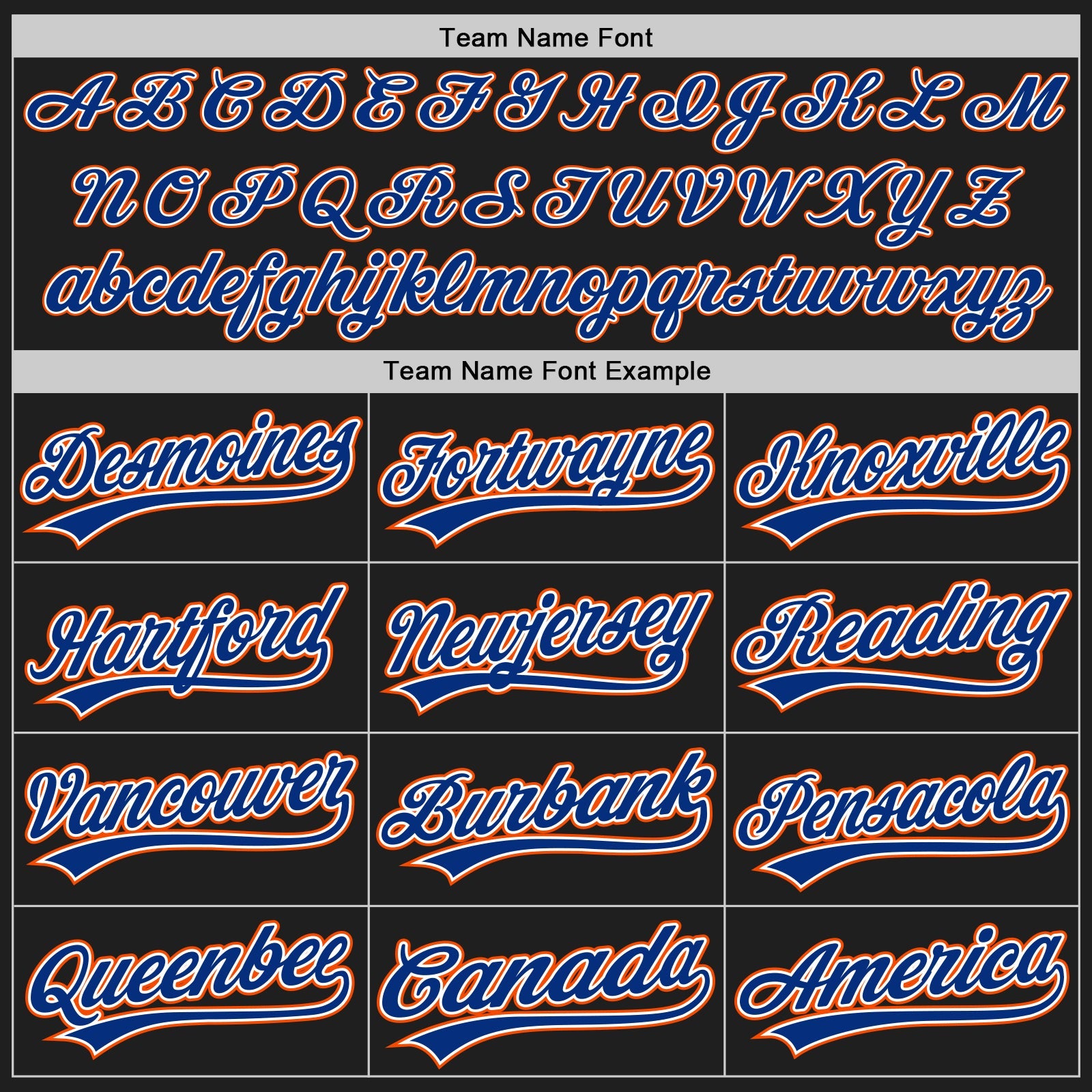 Custom Black Royal-Orange Authentic Baseball Jersey view 4