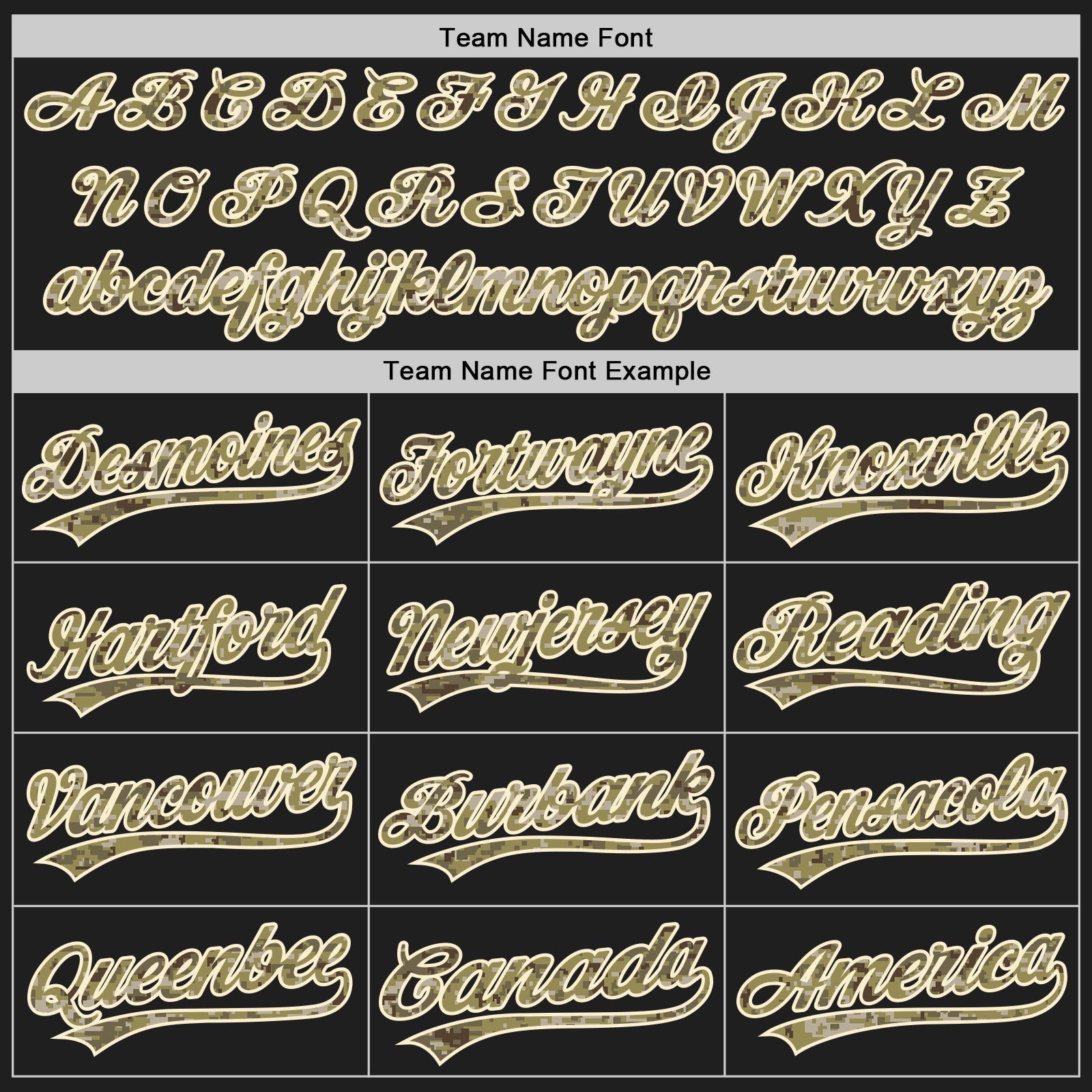 Custom Black Camo-Cream Authentic Baseball Jersey view 4