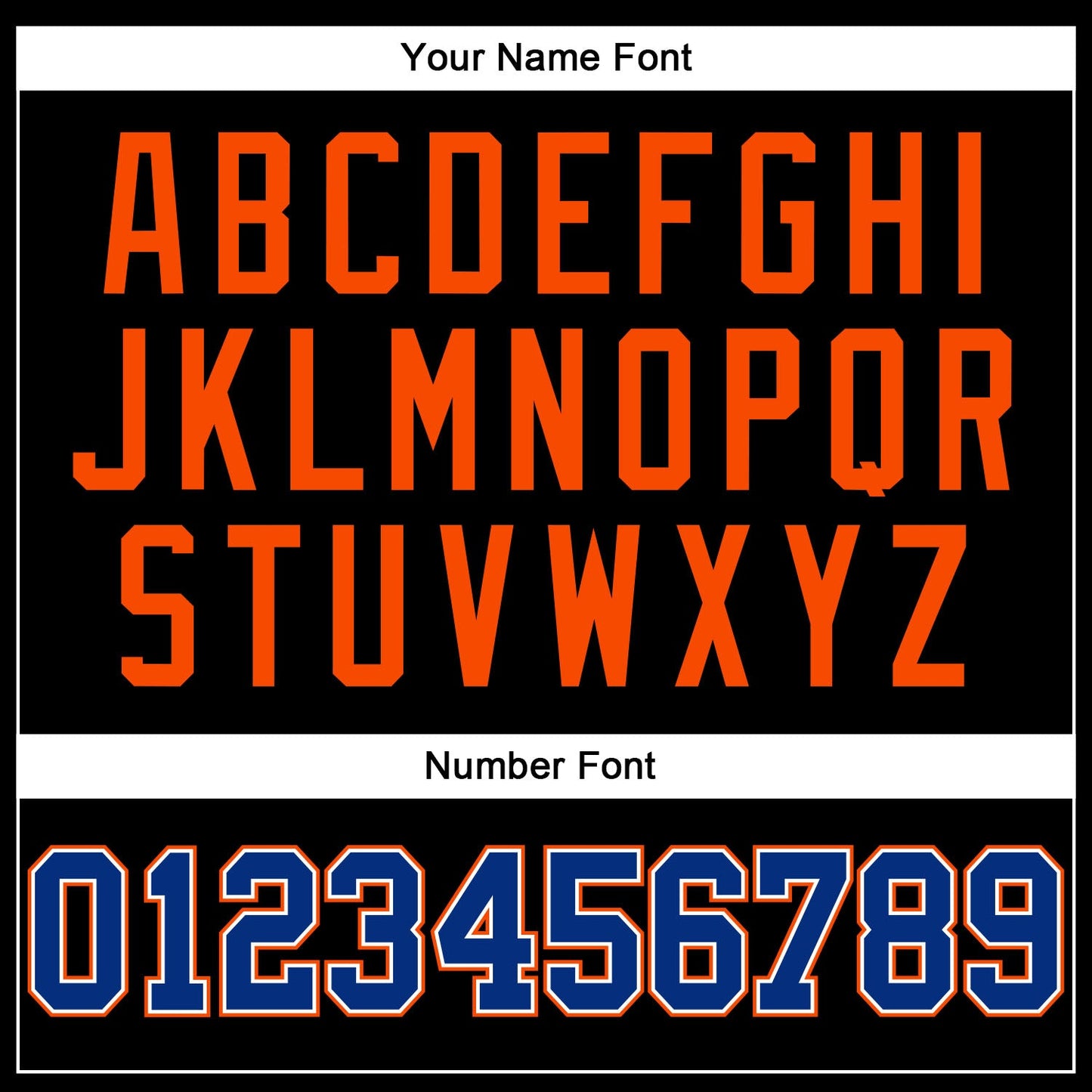 Custom Black Orange Pinstripe Royal-Orange Authentic Basketball Jersey view 4