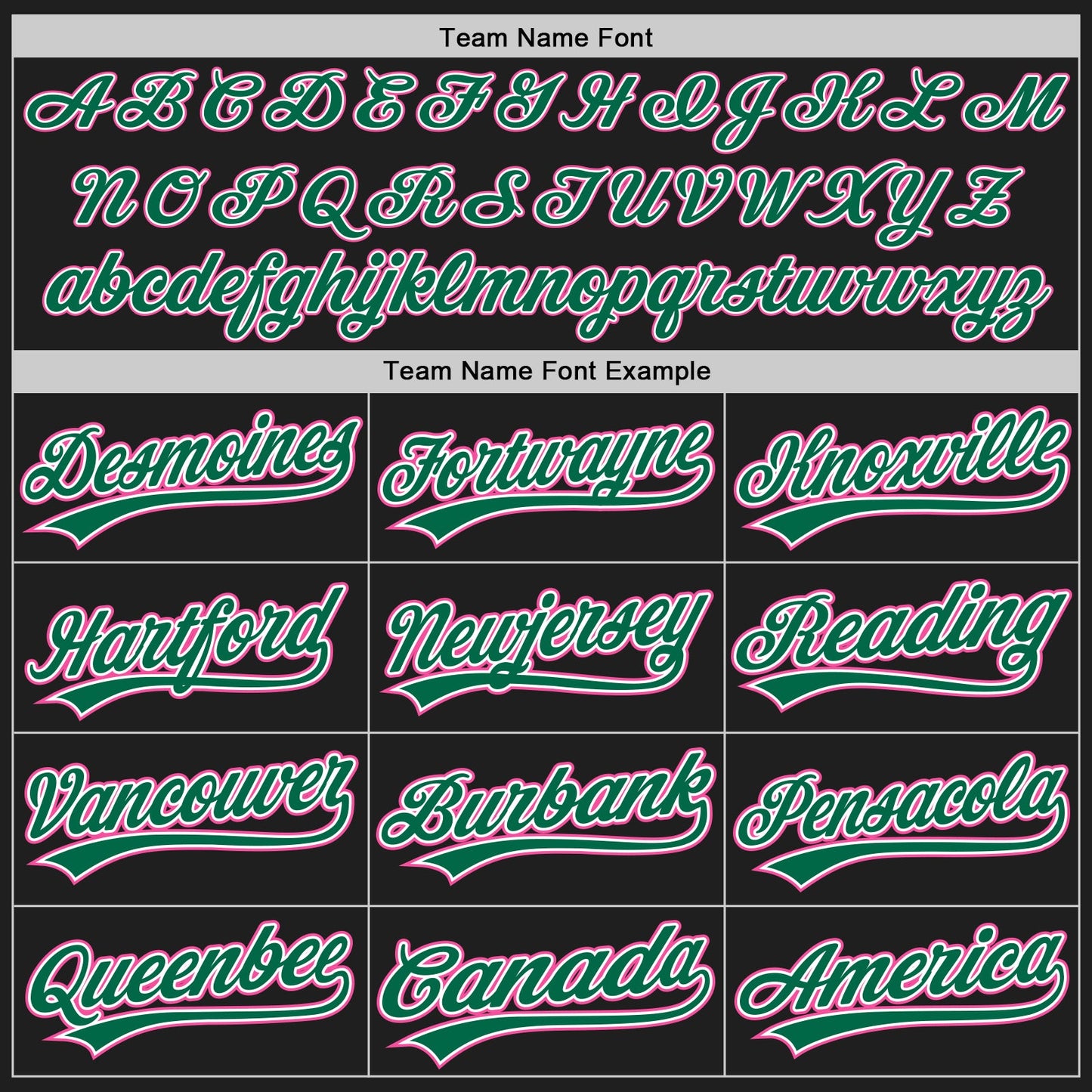 Custom Black Pink Pinstripe Pink-Kelly Green Authentic Baseball Jersey view 4
