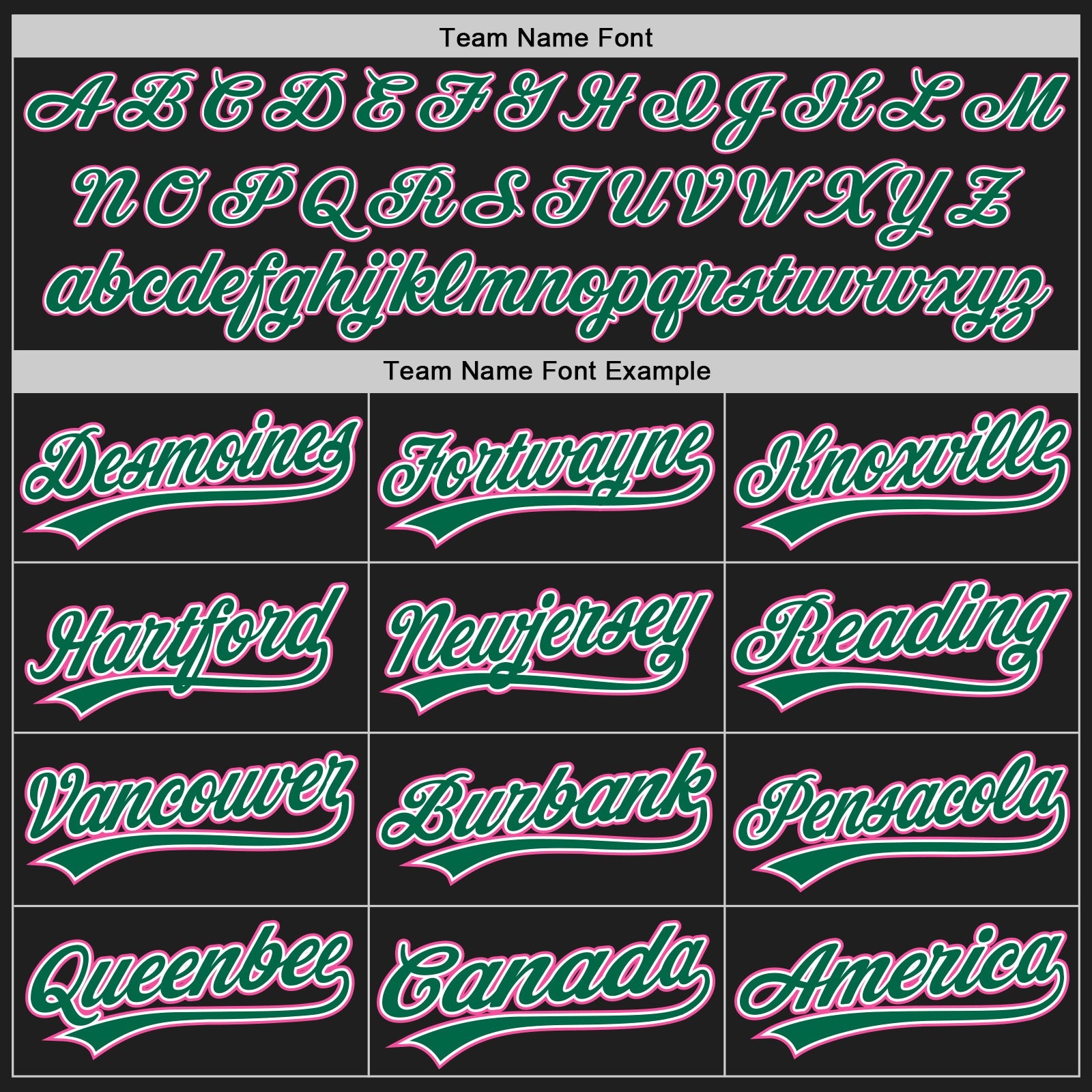 Custom Black Pink Pinstripe Pink-Kelly Green Authentic Baseball Jersey view 4