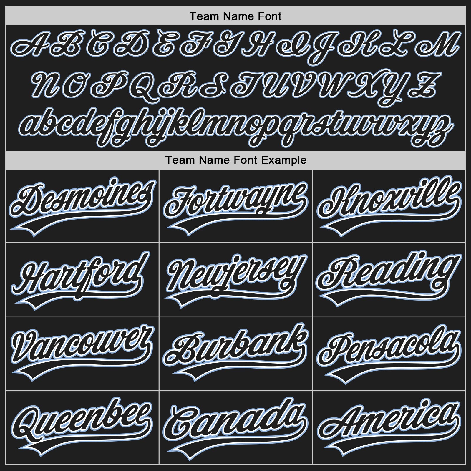 Custom Black Light Blue Pinstripe Black-White Authentic Baseball Jersey view 5