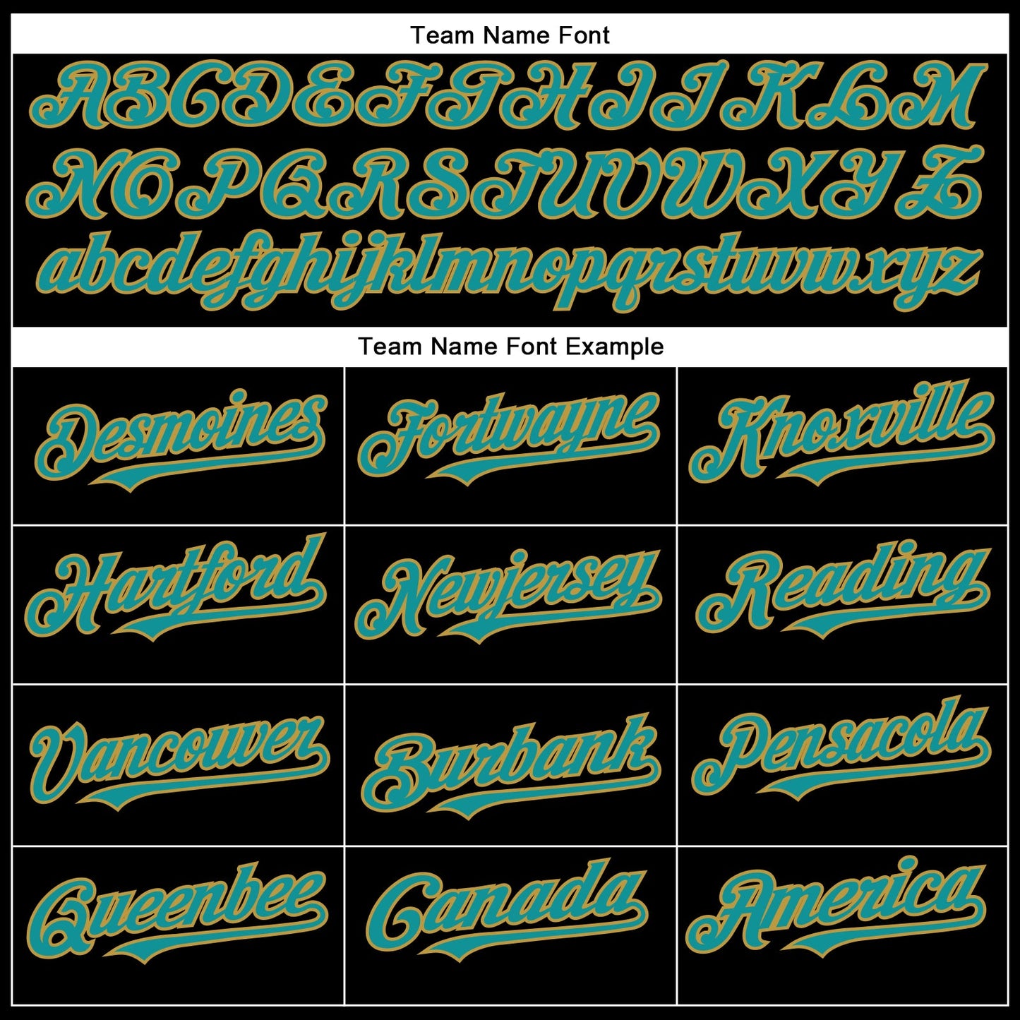 Custom Black Teal-Old Gold Authentic Baseball Jersey view 4