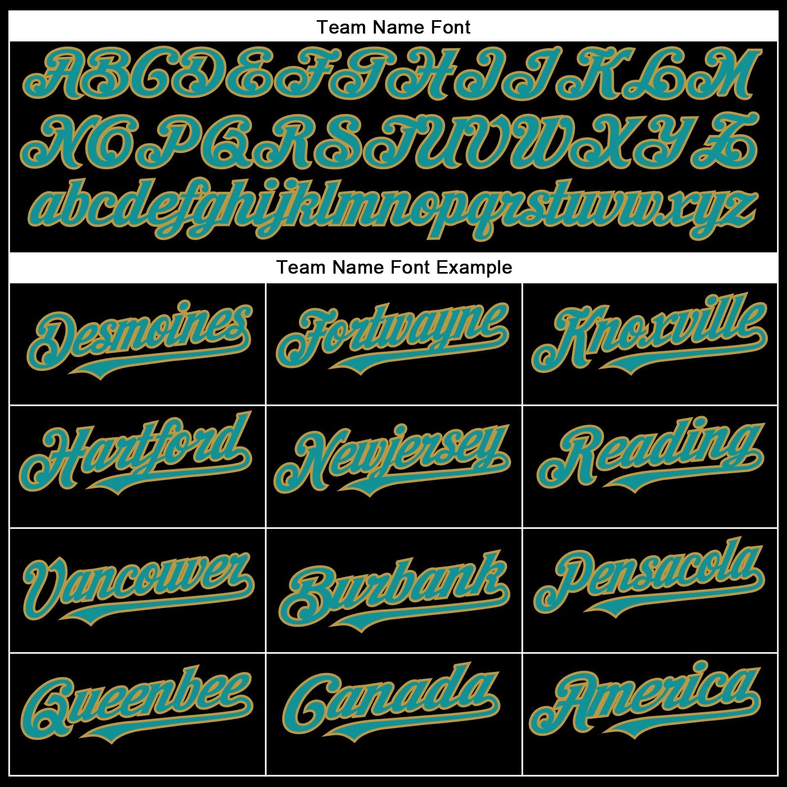 Custom Black Teal-Old Gold Authentic Baseball Jersey view 4