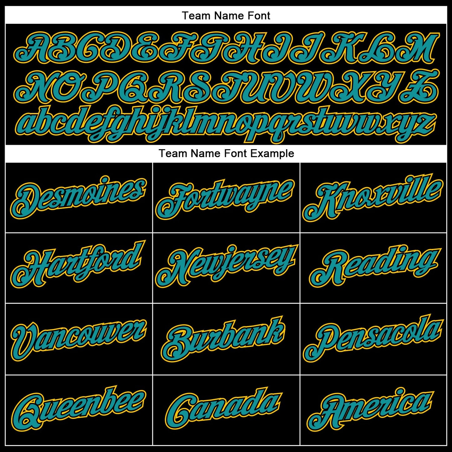 Custom Black Teal-Yellow Performance T-Shirt view 3