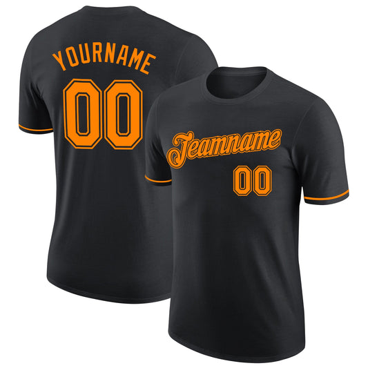 Custom Black Bay Orange Performance T-Shirt - Main View