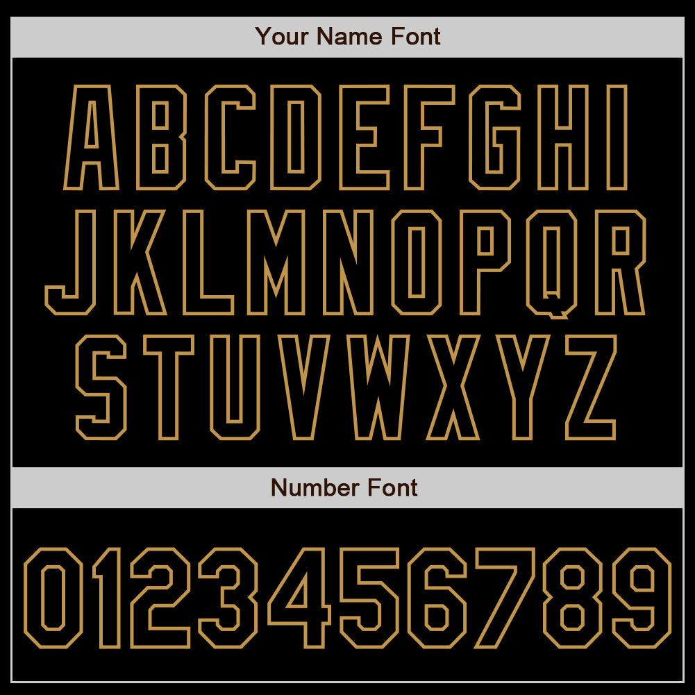 Custom Black Old Gold Authentic Baseball Jersey view 5