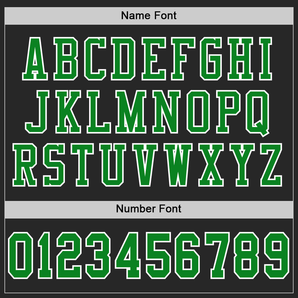 Custom Black Grass Green-Old Gold Mesh Authentic Football Jersey view 4