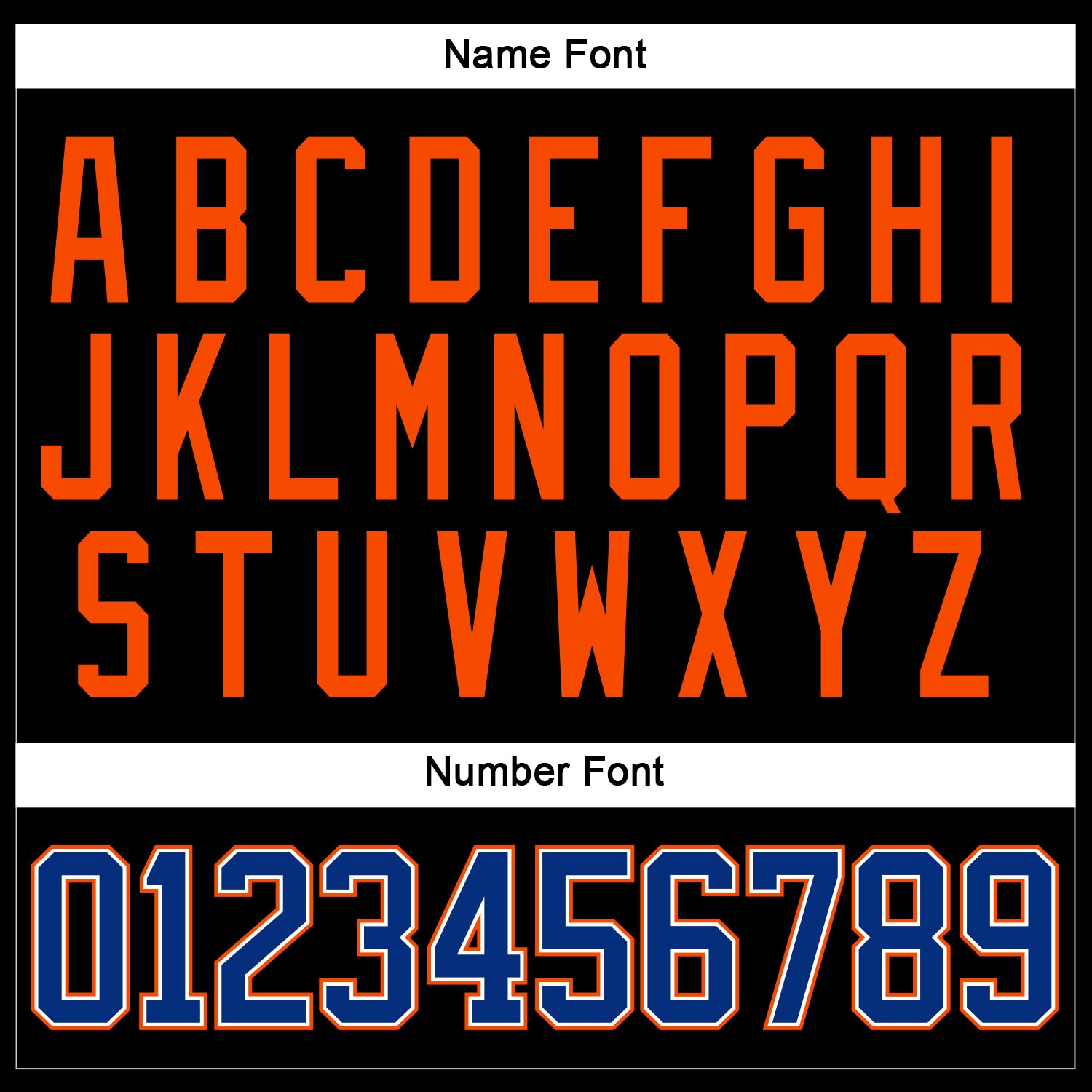 Custom Black Royal-Orange Hockey Lace Neck Jersey view 5