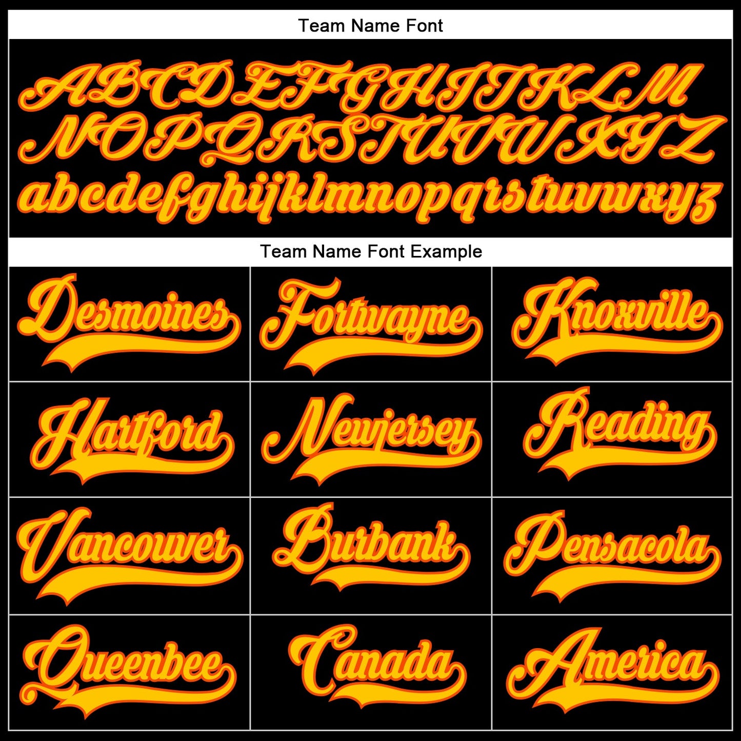 Custom Black Yellow-Orange Hockey Lace Neck Jersey view 3