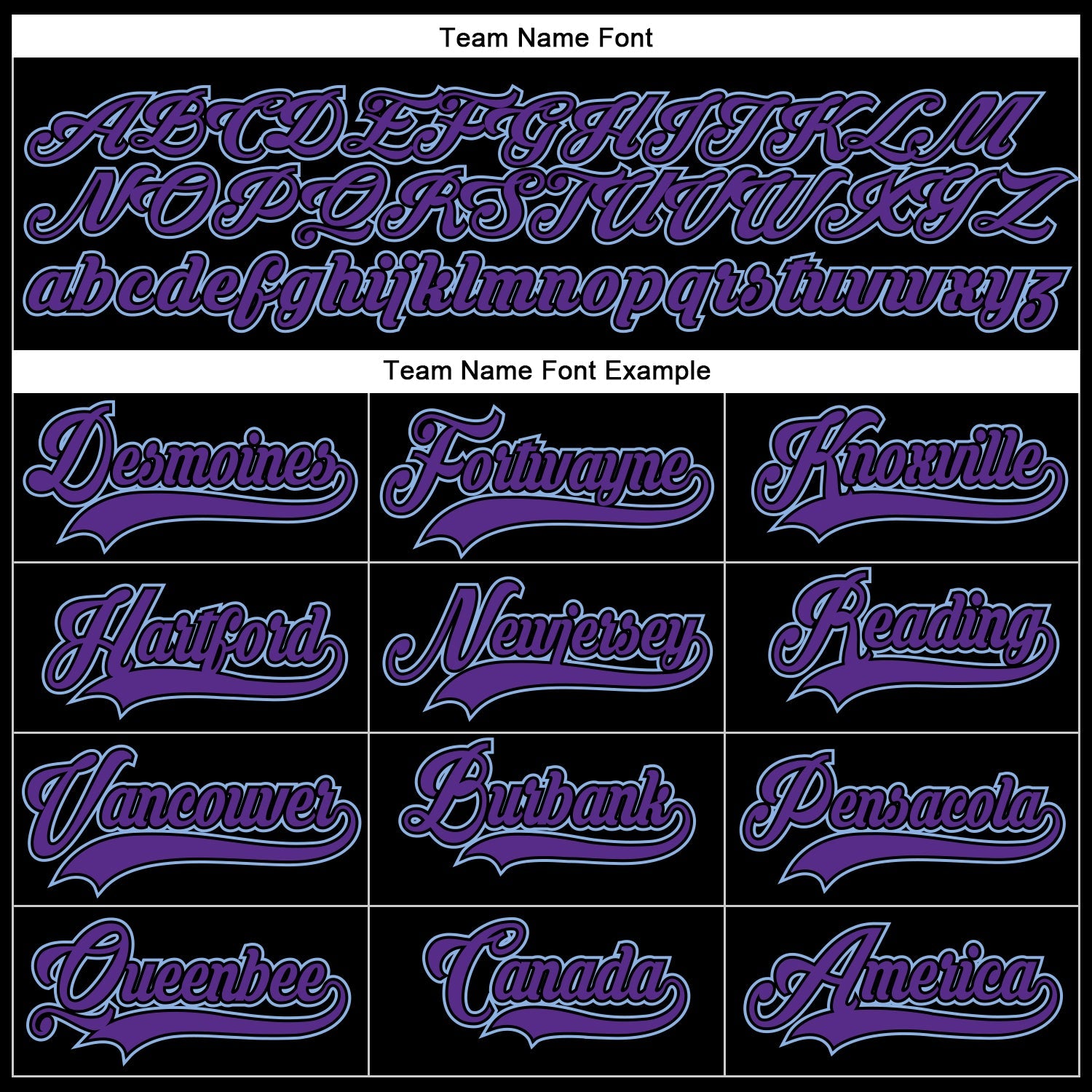 Custom Black Purple-Light Blue Hockey Lace Neck Jersey view 4