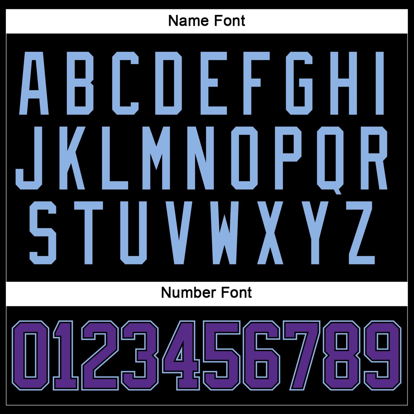 Custom Black Purple-Light Blue Hockey Lace Neck Jersey view 5