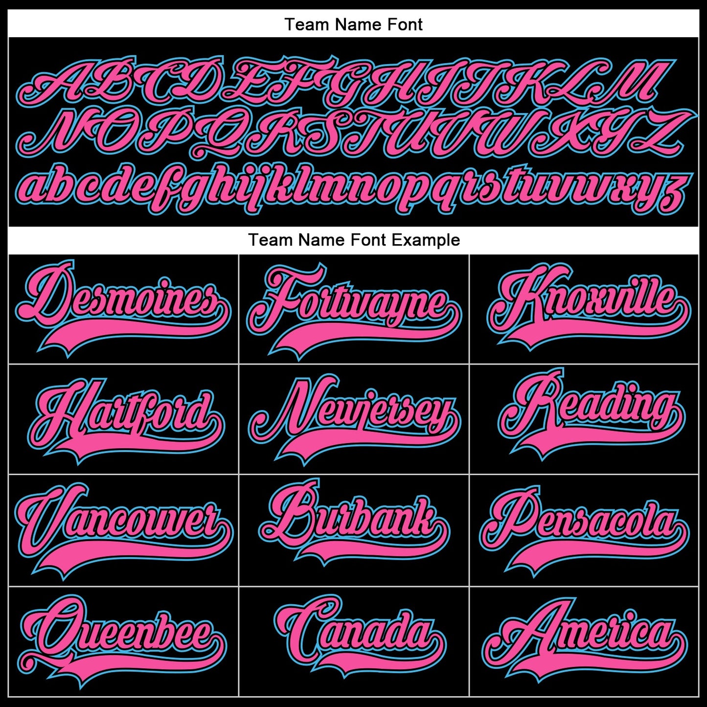 Custom Black Pink-Sky Blue Hockey Lace Neck Jersey view 4