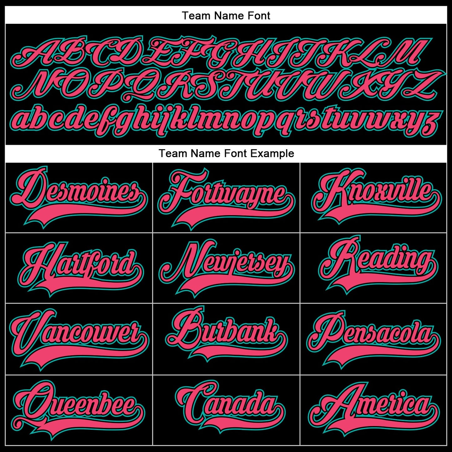 Custom Black Neon Pink-Aqua Hockey Lace Neck Jersey view 4