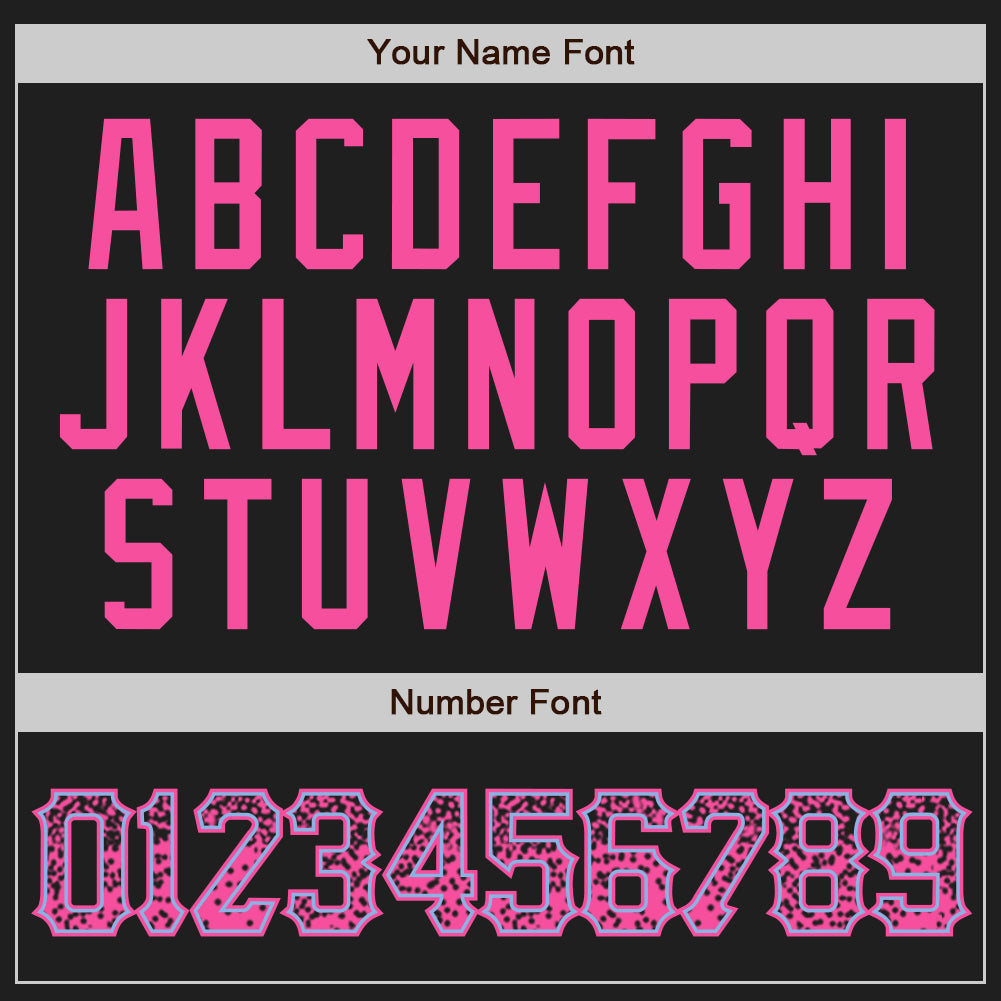 Custom Black Pink-Light Blue Authentic Drift Fashion Baseball Jersey view 5
