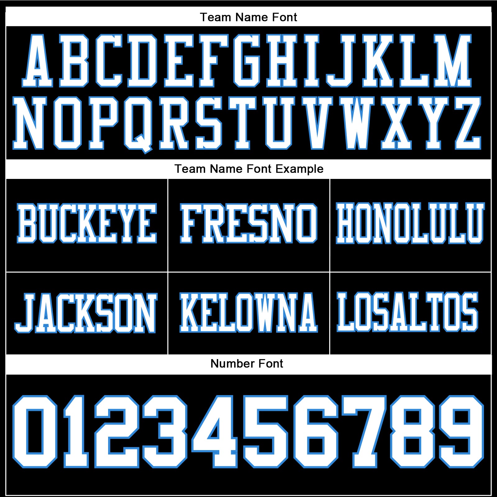 Custom Black White-Powder Blue Authentic Football Jersey view 3