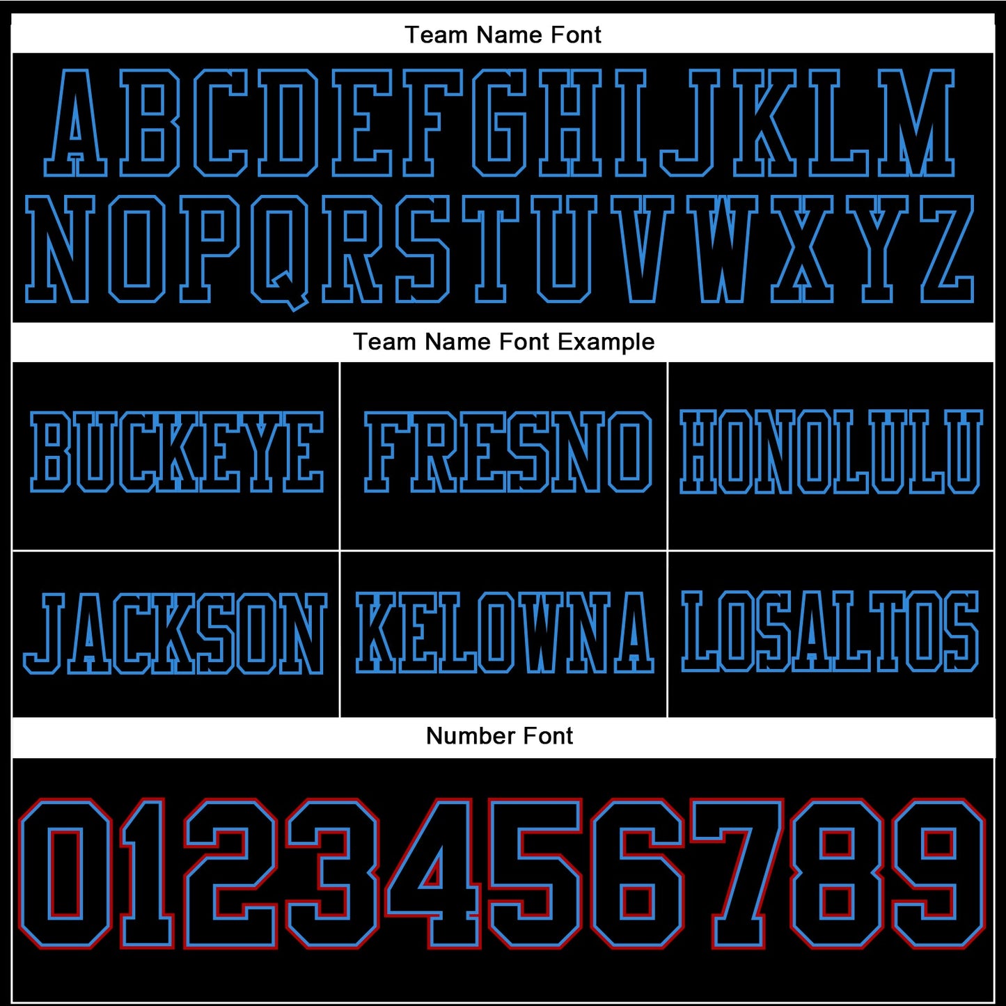 Custom Black Powder Blue-Red Authentic Football Jersey view 3