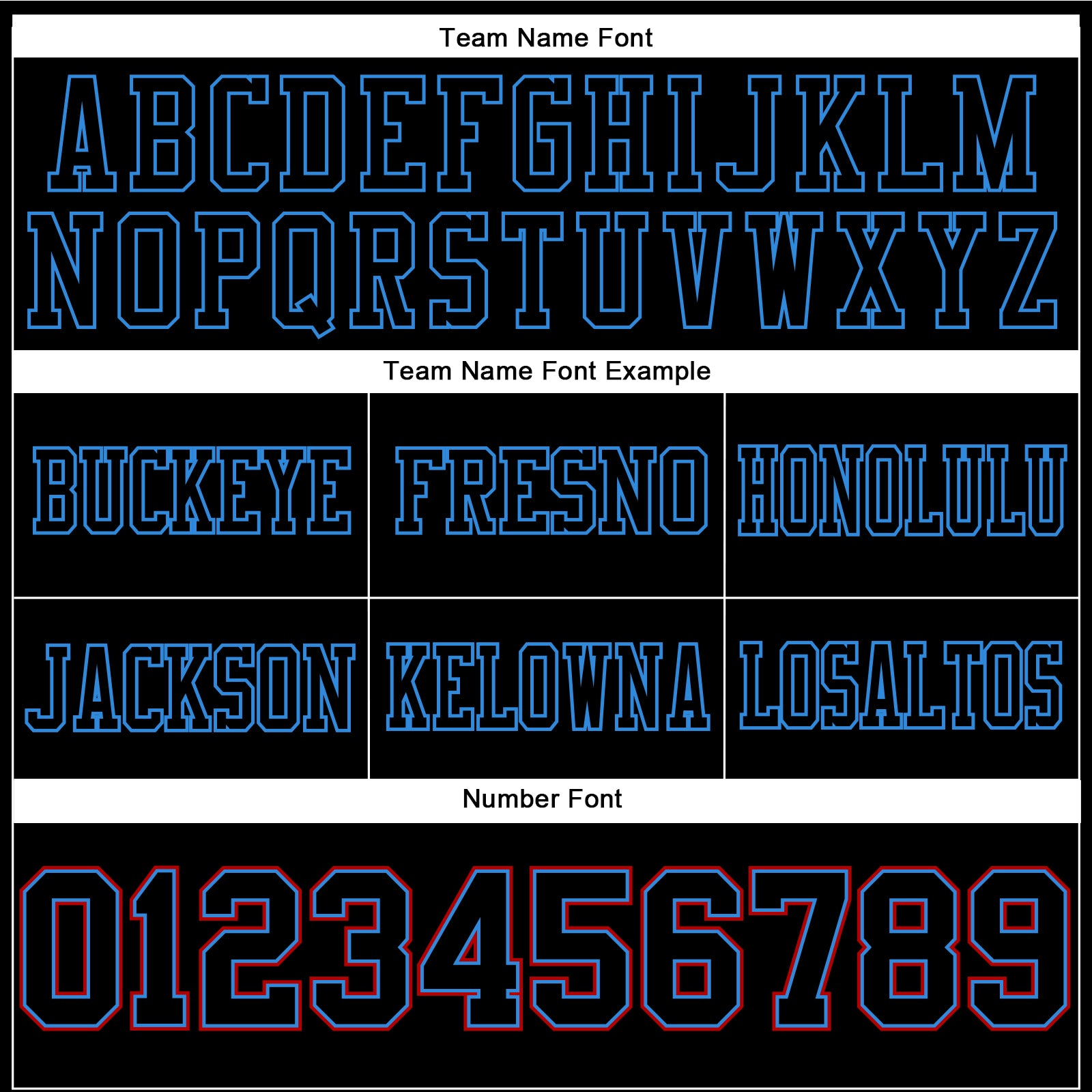 Custom Black Powder Blue-Red Authentic Football Jersey view 3