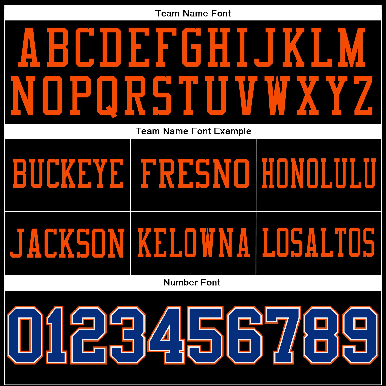 Custom Black Royal-Orange Authentic Football Jersey view 3