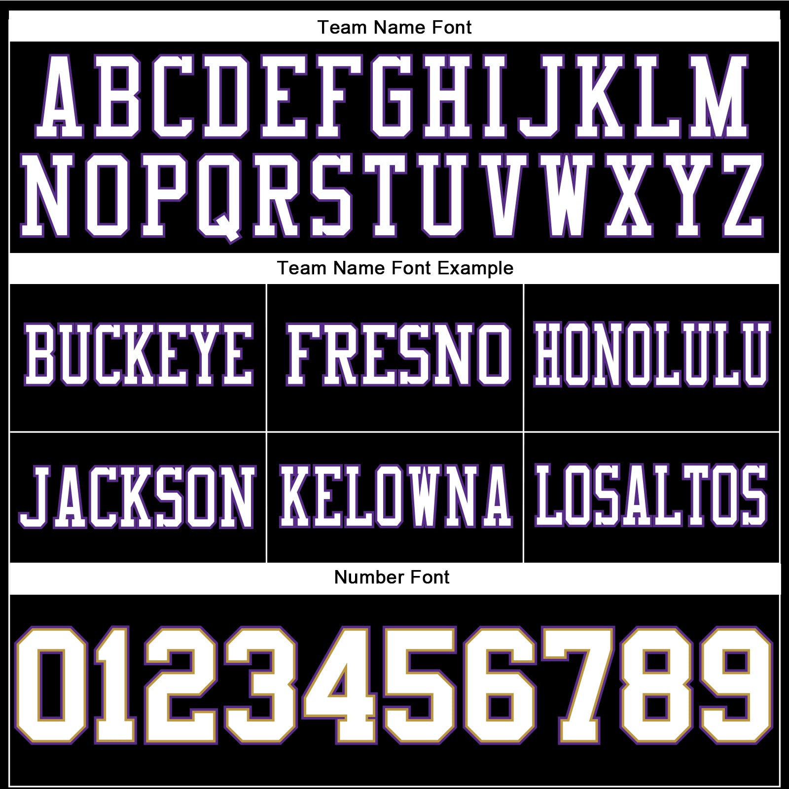 Custom Black White Old Gold-Purple Authentic Football Jersey view 3