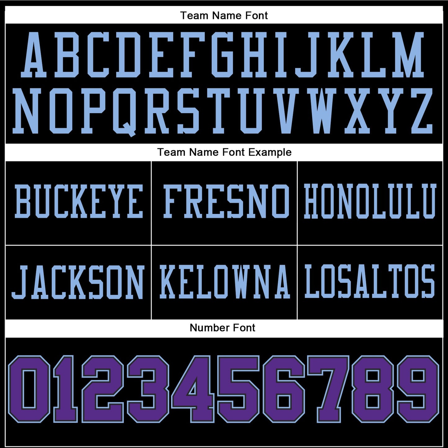 Custom Black Purple-Light Blue Authentic Football Jersey view 3