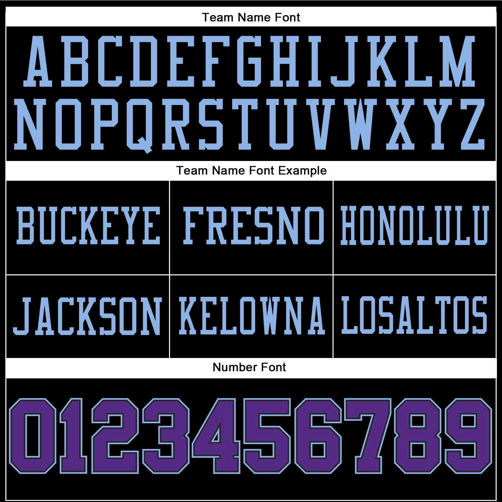 Custom Black Purple-Light Blue Authentic Football Jersey view 3