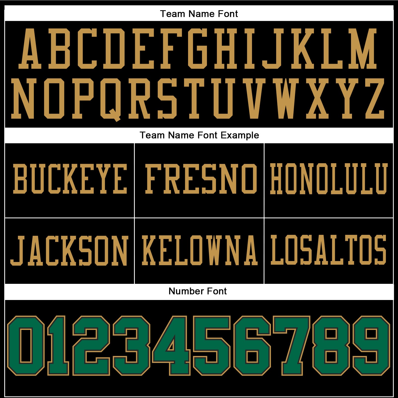 Custom Black Kelly Green-Old Gold Authentic Football Jersey view 3